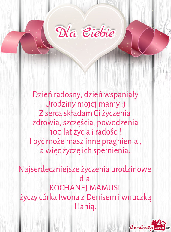 Córka Iwona z Denisem i wnuczką Hanią