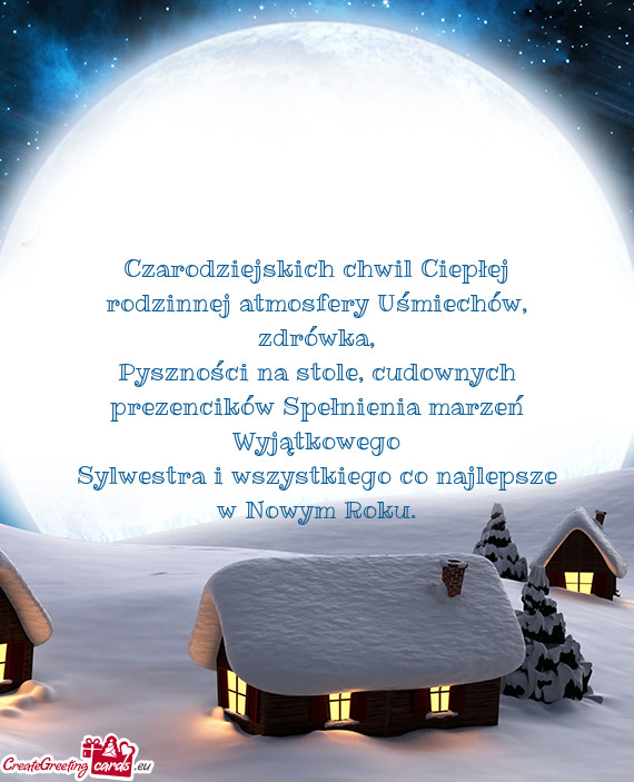 Cudownych prezencików Spełnienia marzeń Wyjątkowego Sylwestra i wszystkiego co najlepsze w Now