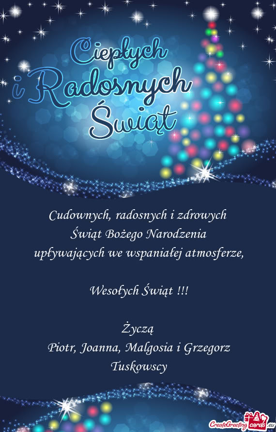 Cudownych, radosnych i zdrowych