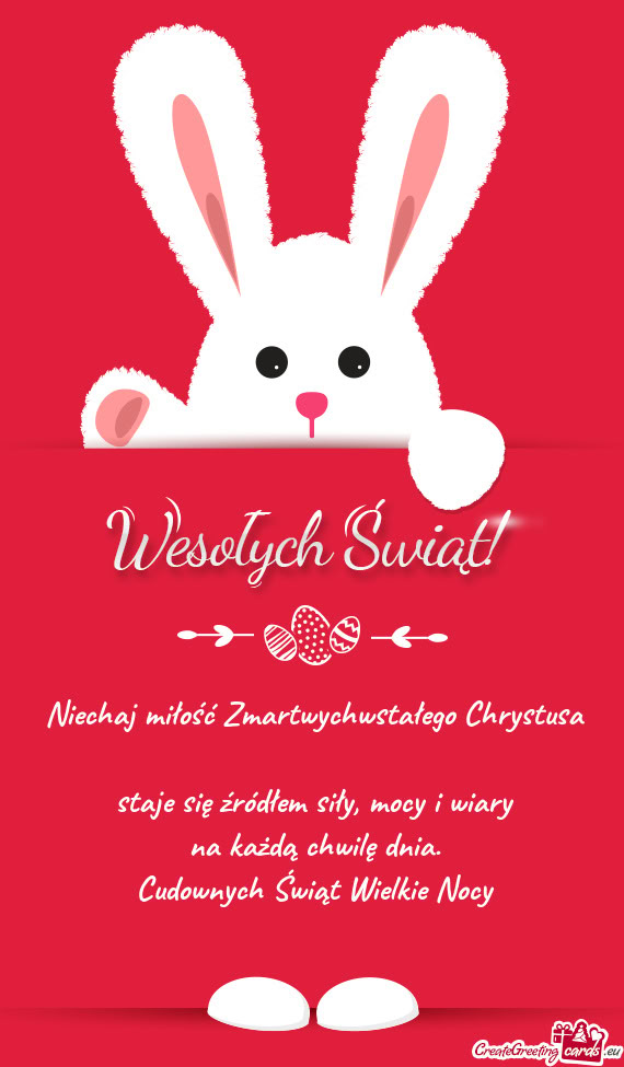 Cudownych Świąt Wielkie Nocy