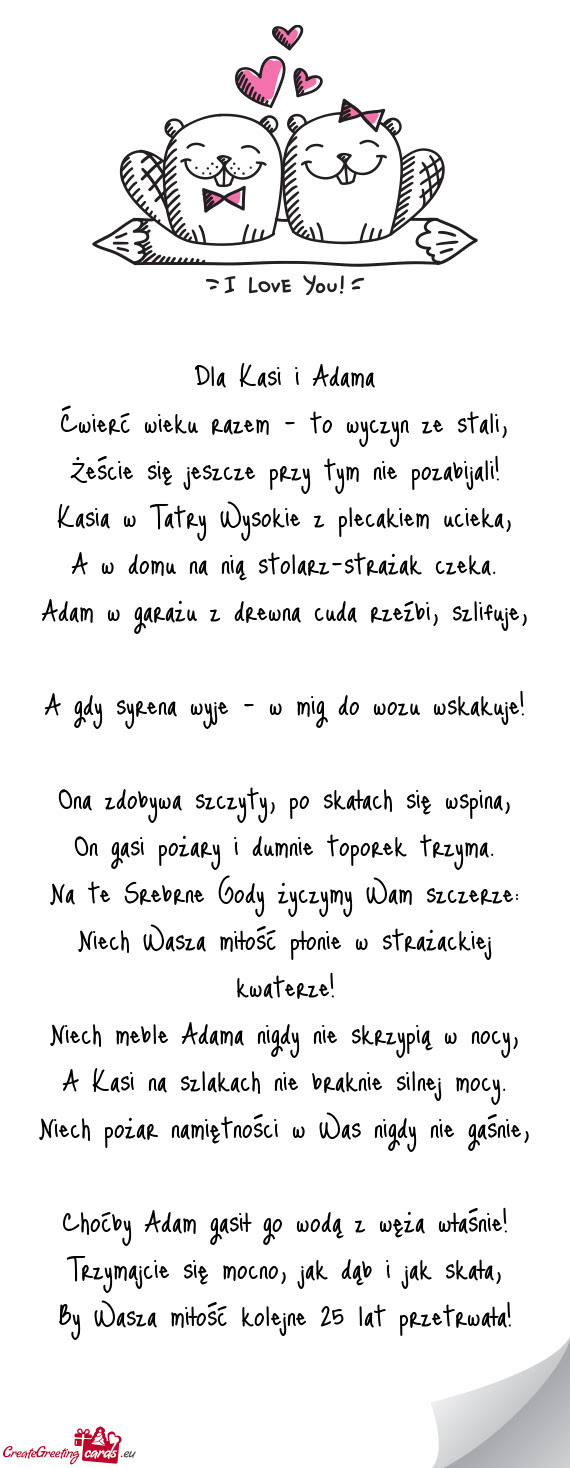 Ćwierć wieku razem – to wyczyn ze stali