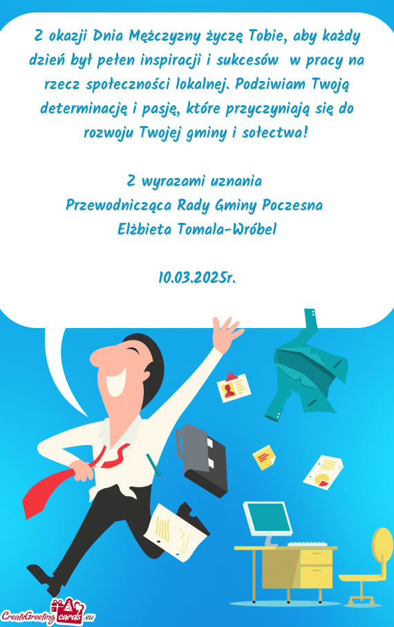 Cy na rzecz społeczności lokalnej. Podziwiam Twoją determinację i pasję, które przyczyniają s