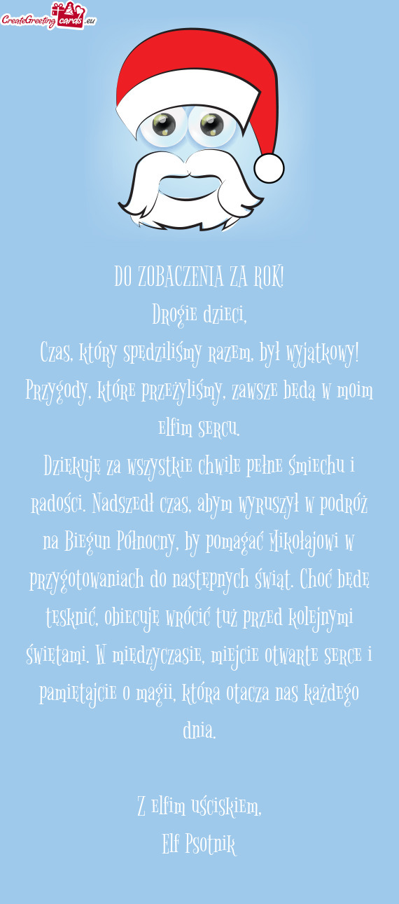 Czas, który spędziliśmy razem, był wyjątkowy! Przygody, które przeżyliśmy, zawsze będą w m