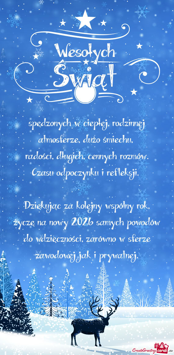 Czasu odpoczynku i refleksji