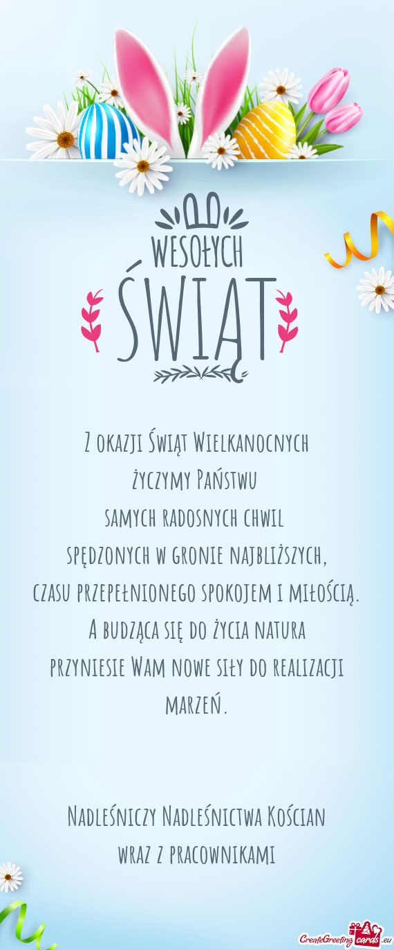 Czasu przepełnionego spokojem i miłością