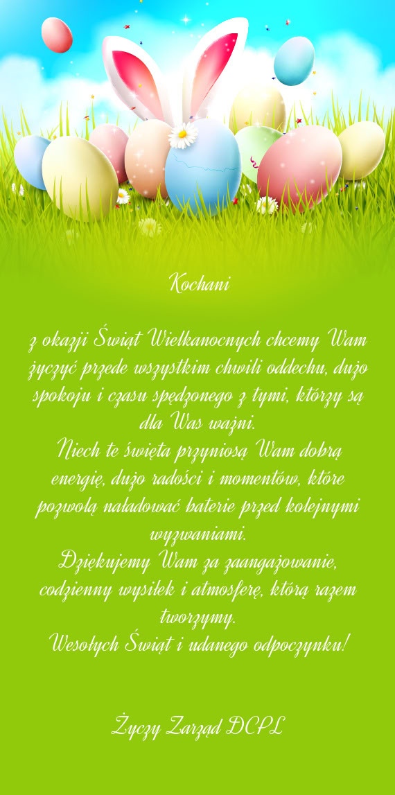 Czasu spędzonego z tymi, którzy są dla Was ważni