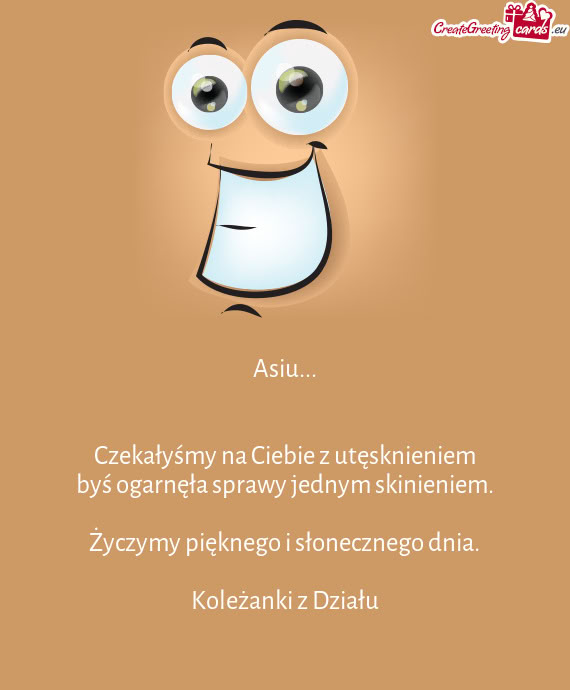 Czekałyśmy na Ciebie z utęsknieniem