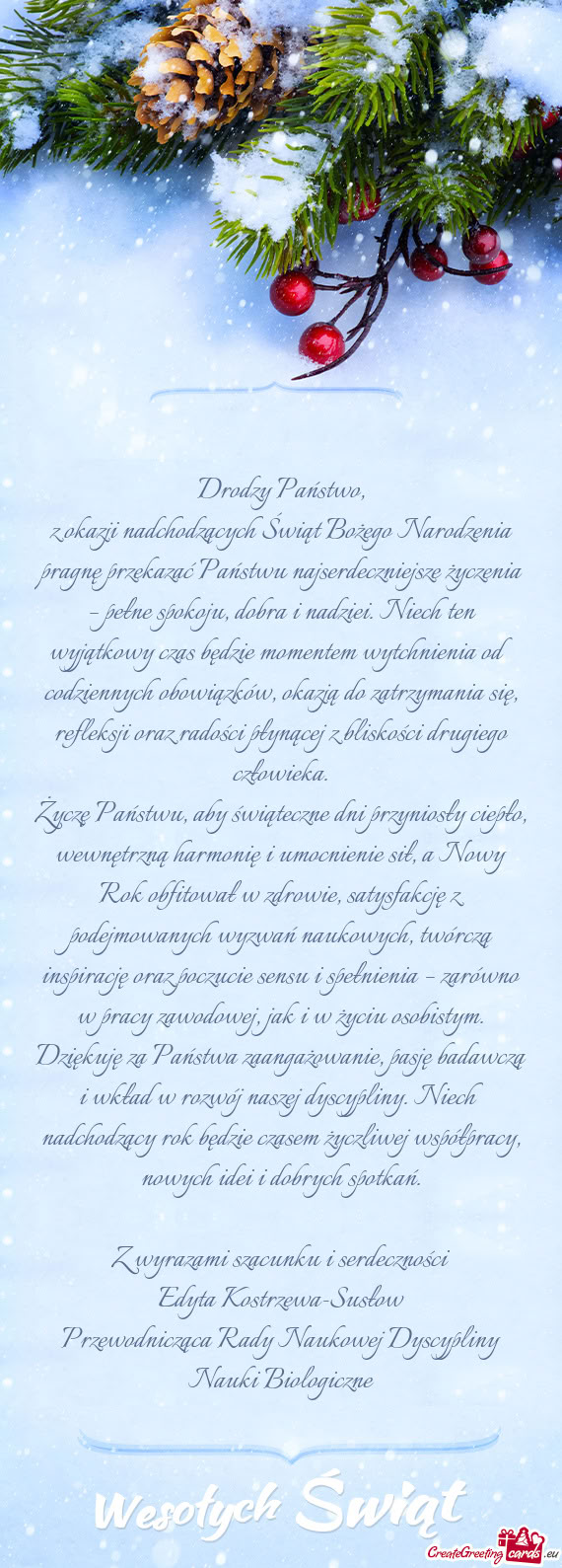 Czenia – pełne spokoju, dobra i nadziei. Niech ten wyjątkowy czas będzie momentem wytchnienia o