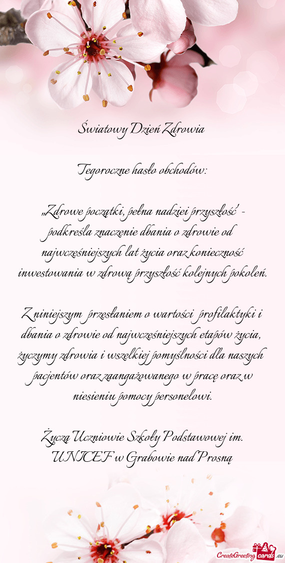 Cześniejszych lat życia oraz konieczność inwestowania w zdrową przyszłość kolejnych pokoleń