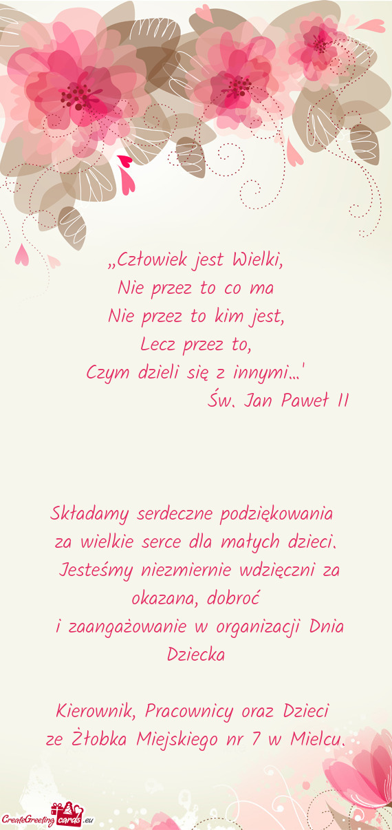 Człowiek jest Wielki