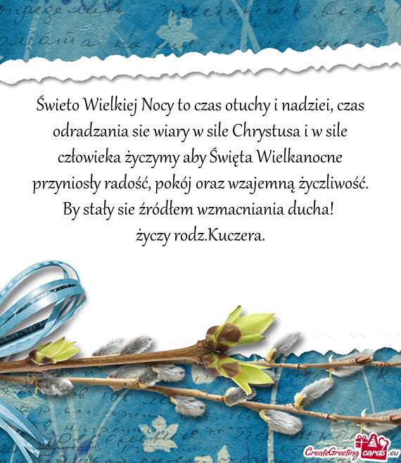 Człowieka życzymy aby Święta Wielkanocne przyniosły radość, pokój oraz wzajemną życzliwoś