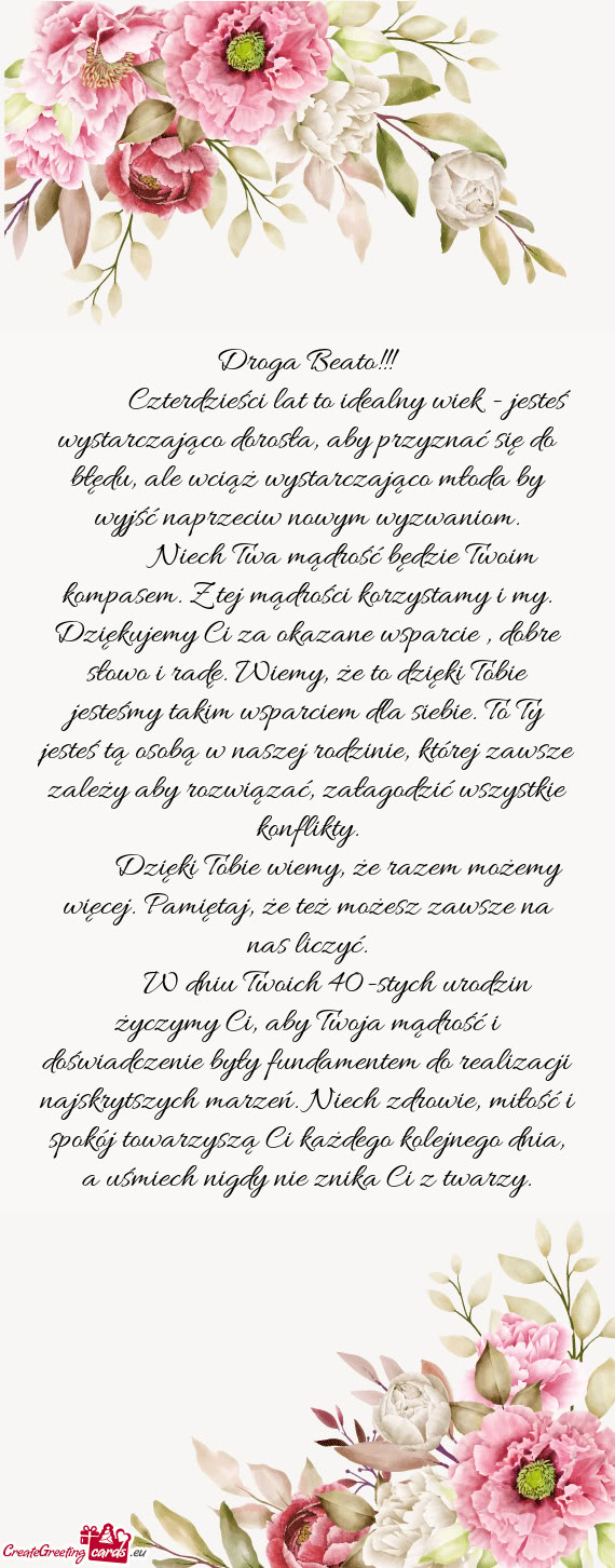 Czterdzieści lat to idealny wiek - jesteś wystarczająco dorosła, aby przyznać się d