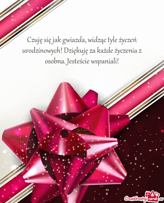 Czuję się jak gwiazda