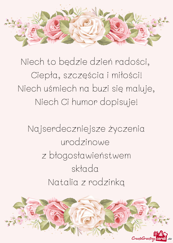 Da Natalia z rodzinką