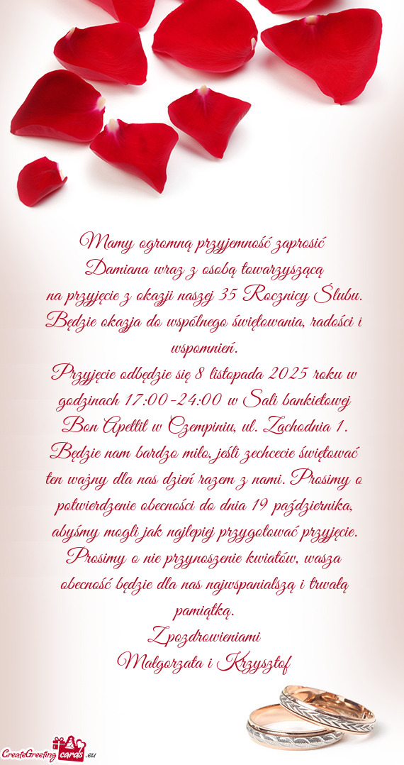 Damiana wraz z osobą towarzyszącą