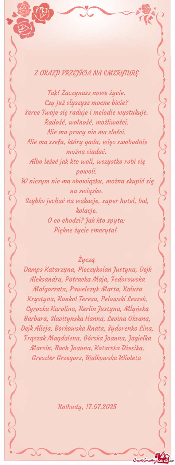 Damps Katarzyna, Pieczykolan Justyna, Dejk Aleksandra, Potracka Maja, Fedorowska Małgorzata, Pawelc