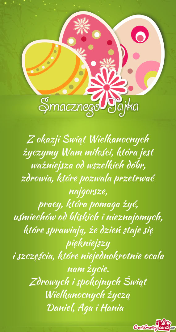 Daniel, Aga i Hania 🐣