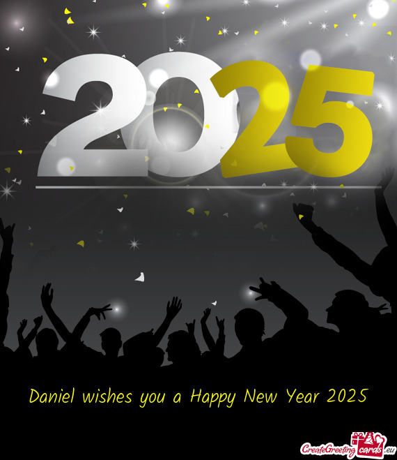 Daniel wishes you a Happy New Year 2025