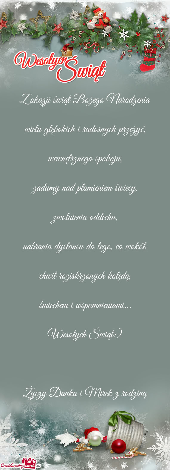 )   Danka i Mirek z rodziną