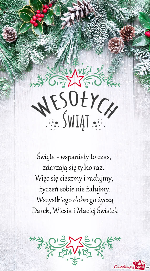 Darek, Wiesia i Maciej Świstek