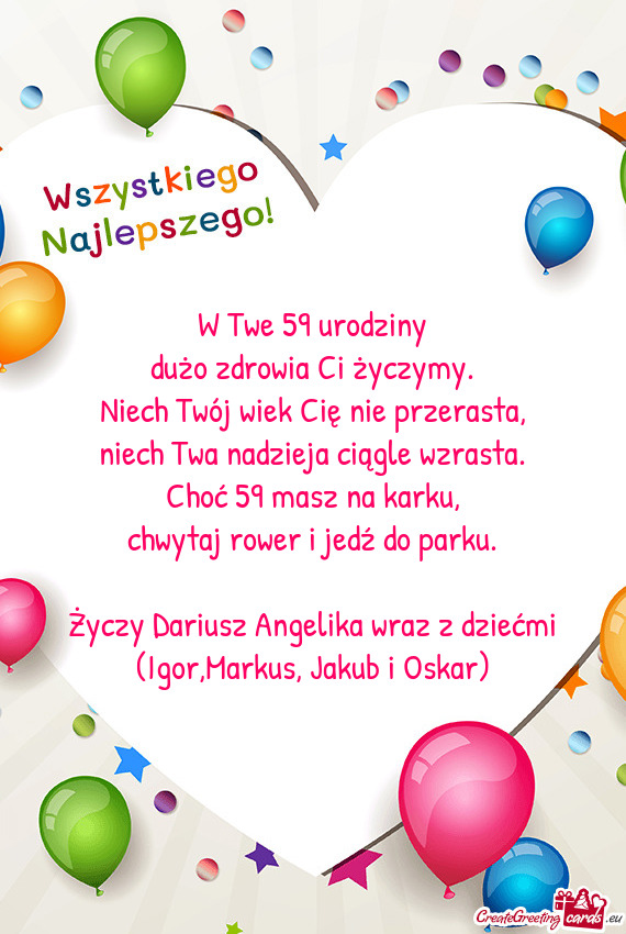 Dariusz Angelika wraz z dziećmi (Igor,Markus, Jakub i Oskar)