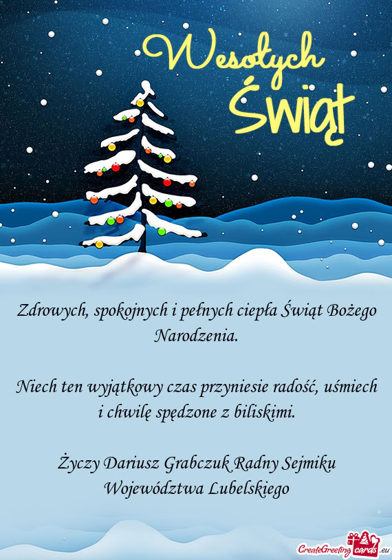 Dariusz Grabczuk Radny Sejmiku Województwa Lubelskiego