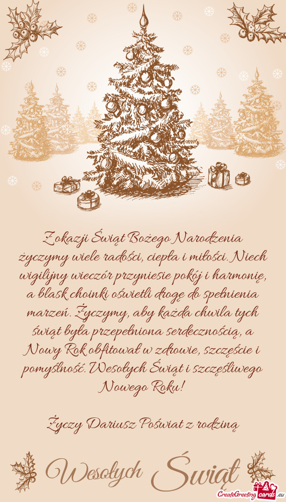 Dariusz Poświat z rodziną