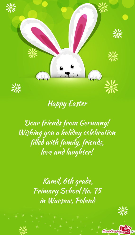Dear friends from Germany
