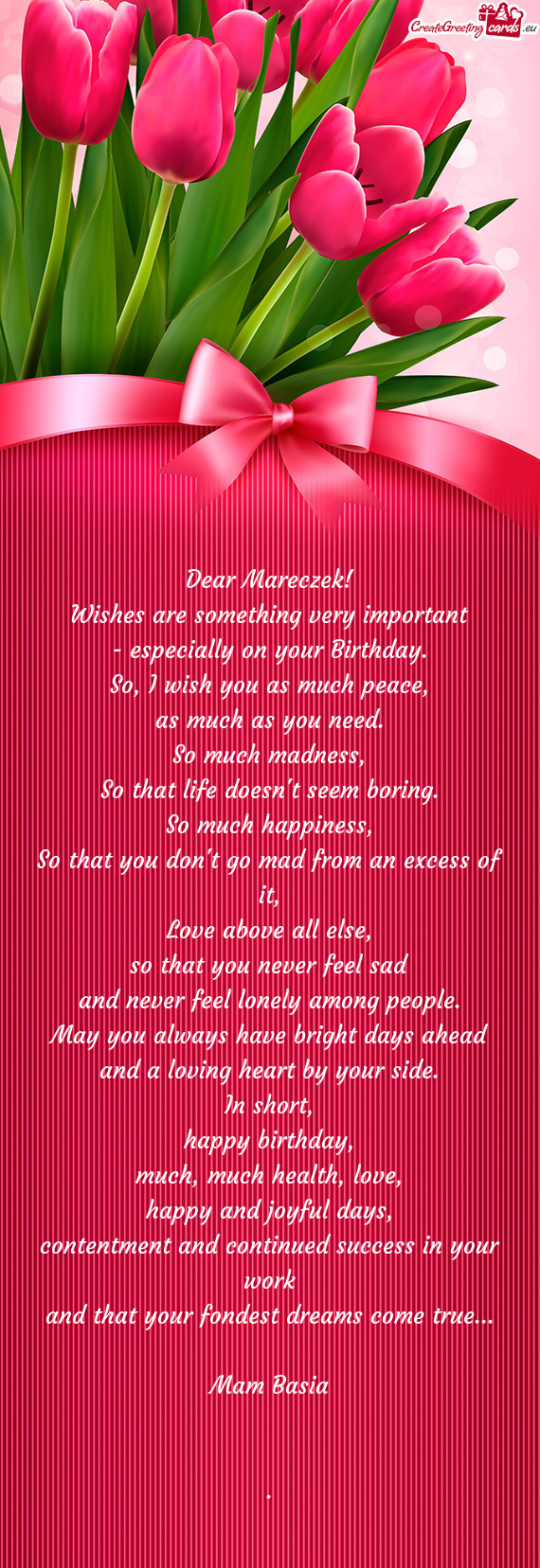 Dear Mareczek