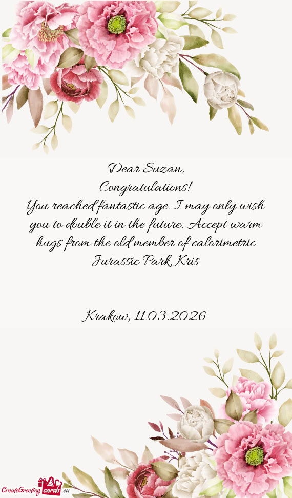 Dear Suzan