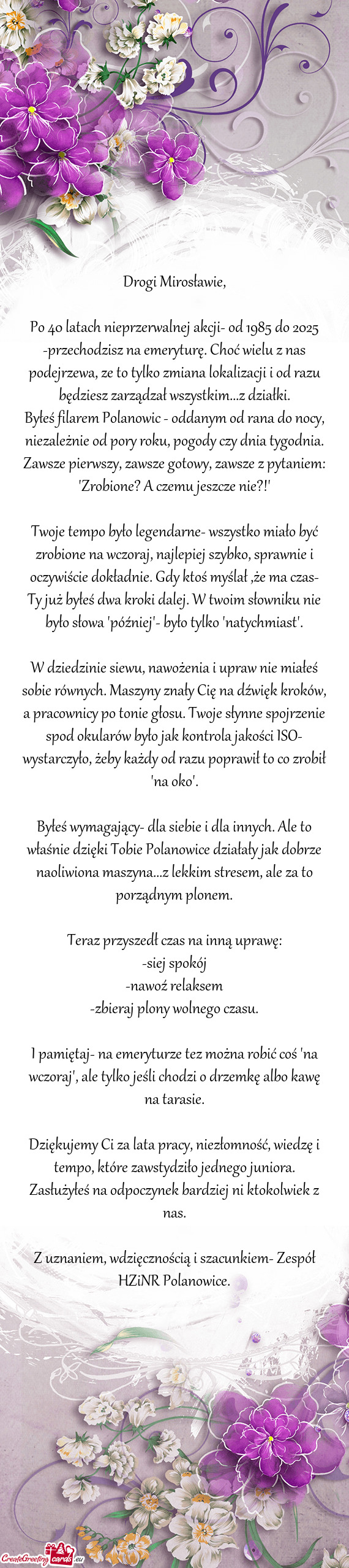 Dejrzewa, ze to tylko zmiana lokalizacji i od razu będziesz zarządzał wszystkim...z działki