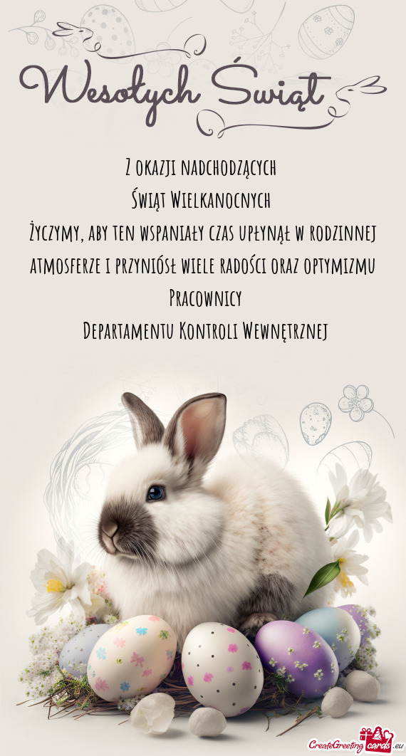 Departamentu Kontroli Wewnętrznej