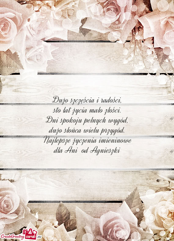 Dla Ani od Agnieszki