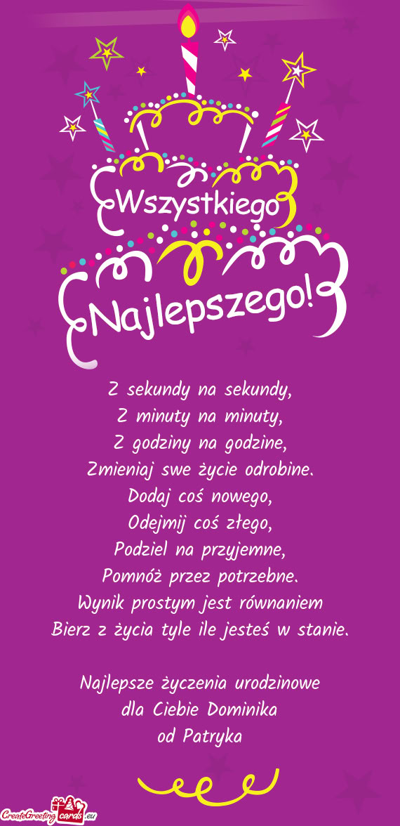 Dla Ciebie Dominika