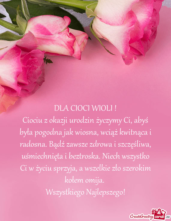 DLA CIOCI WIOLI