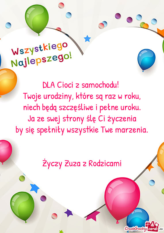 DLA Cioci z samochodu