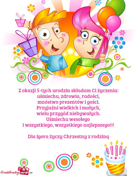 Dla Igora Chrzestny z rodziną