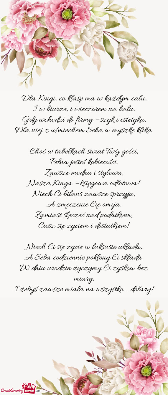 Dla Kingi, co klasę ma w każdym calu