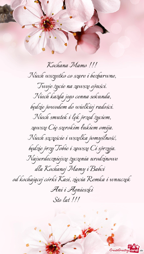 Dla Kochanej Mamy i Babci ❤️