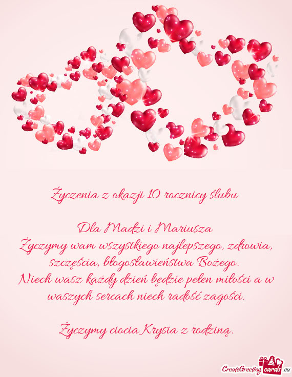 Dla Madzi i Mariusza