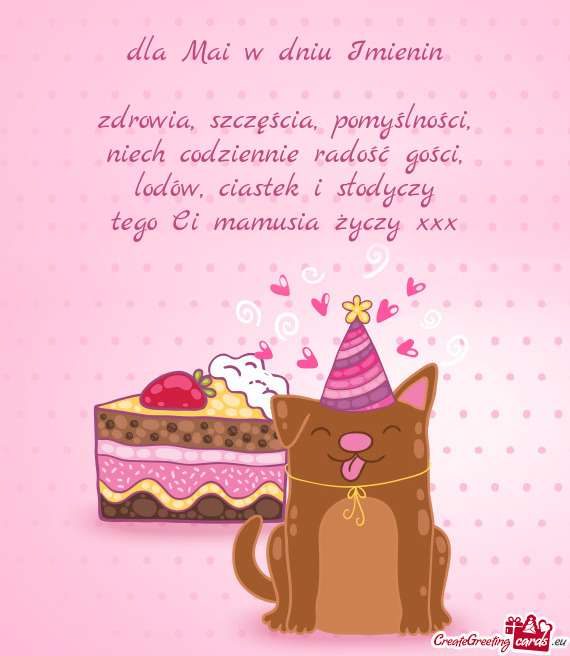 ❤️ dla Mai w dniu Imienin ❤️
