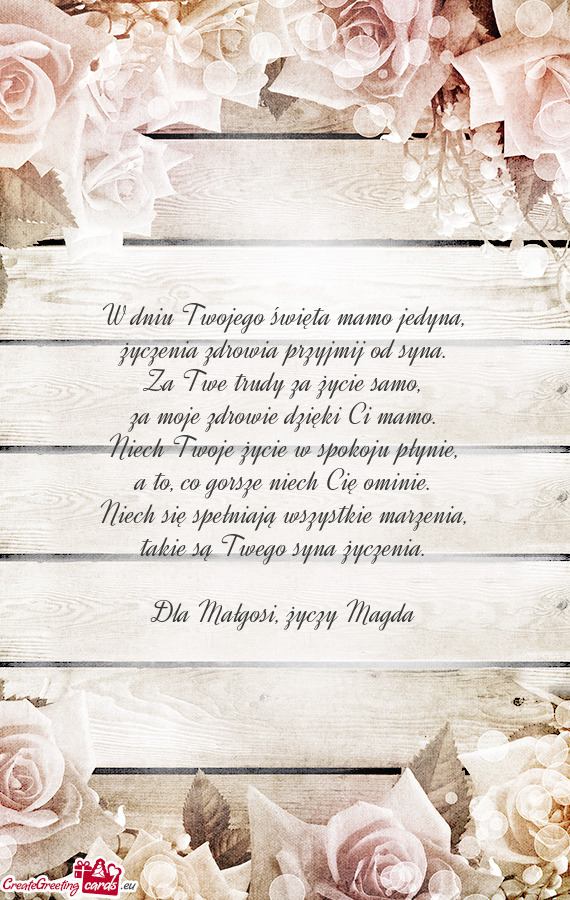 Dla Małgosi, Magda