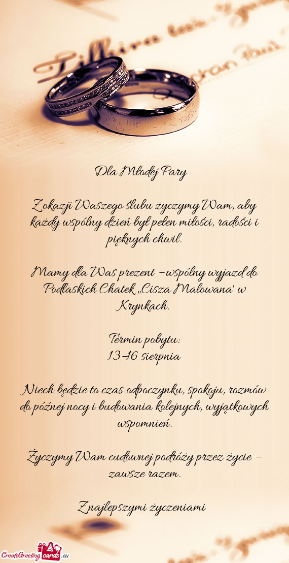 Dla Młodej Pary ❤️