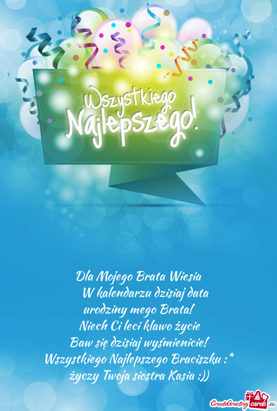 Dla Mojego Brata Wiesia