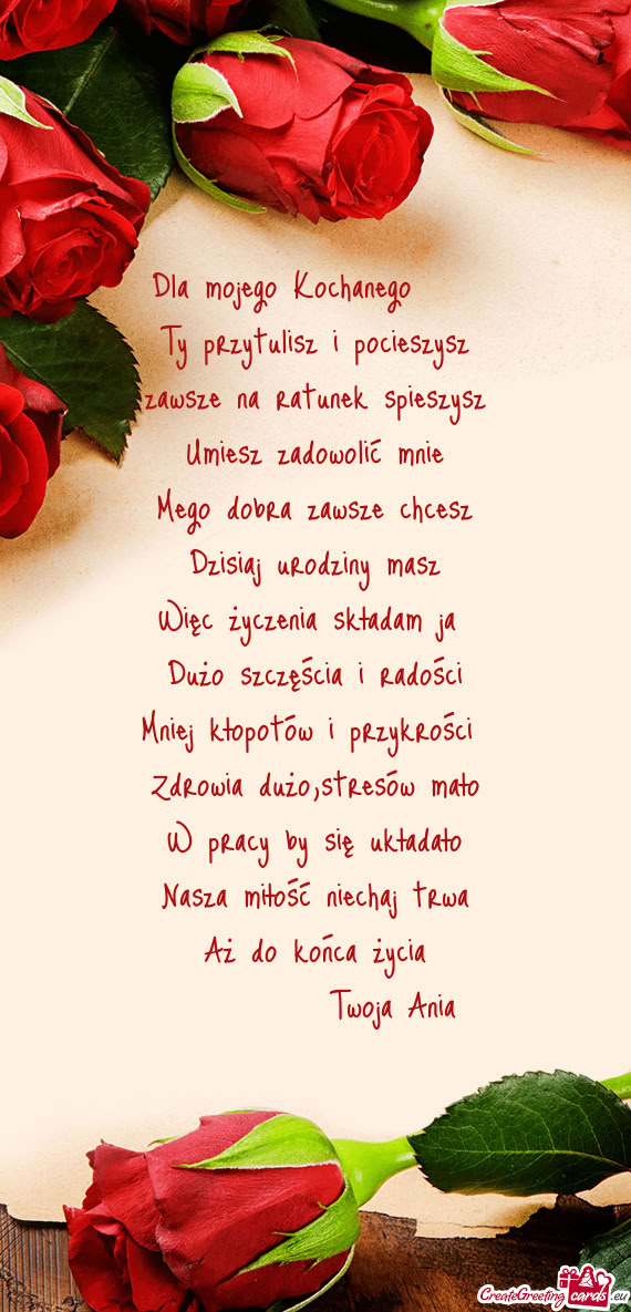 Dla mojego Kochanego❤️