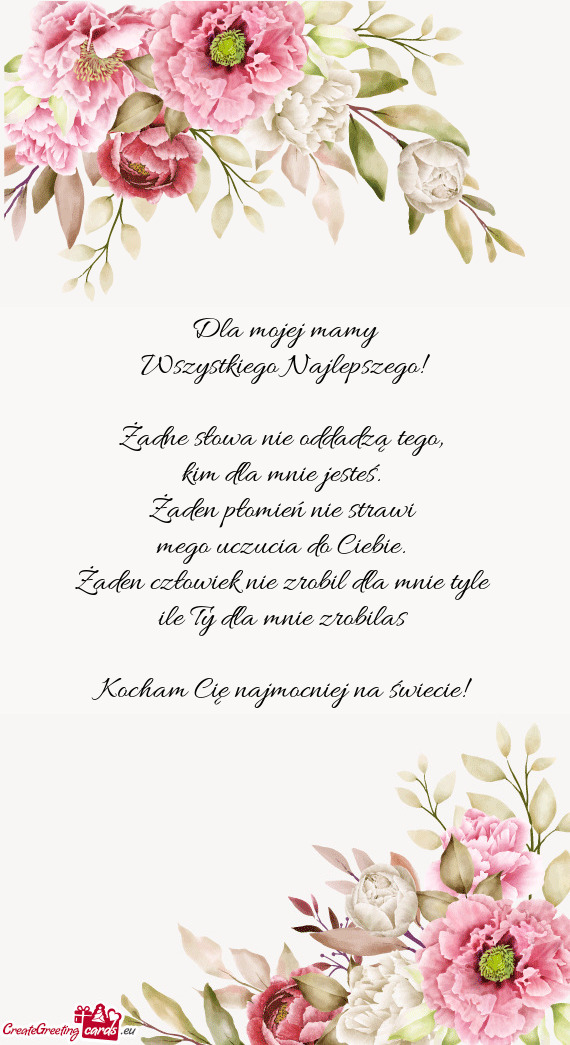 Dla mojej mamy