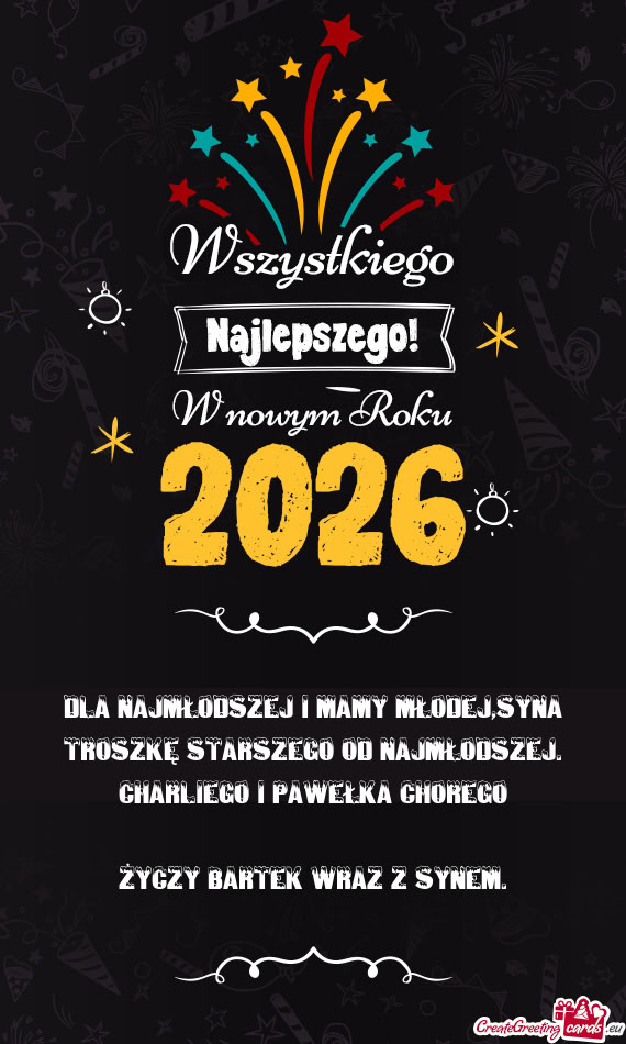 Dla Najmłodszej i mamy młodej,Syna troszkę starszego od najmłodszej