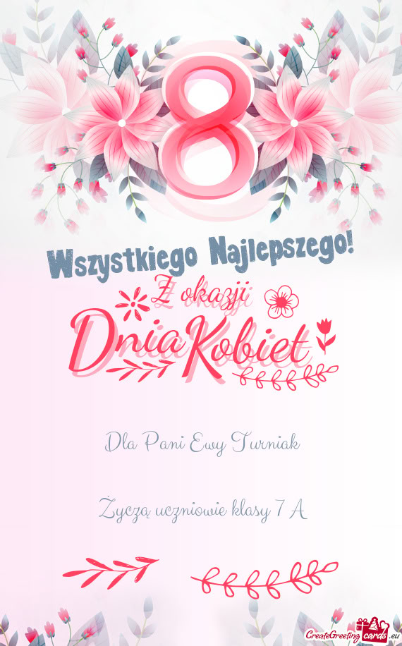 Dla Pani Ewy Turniak