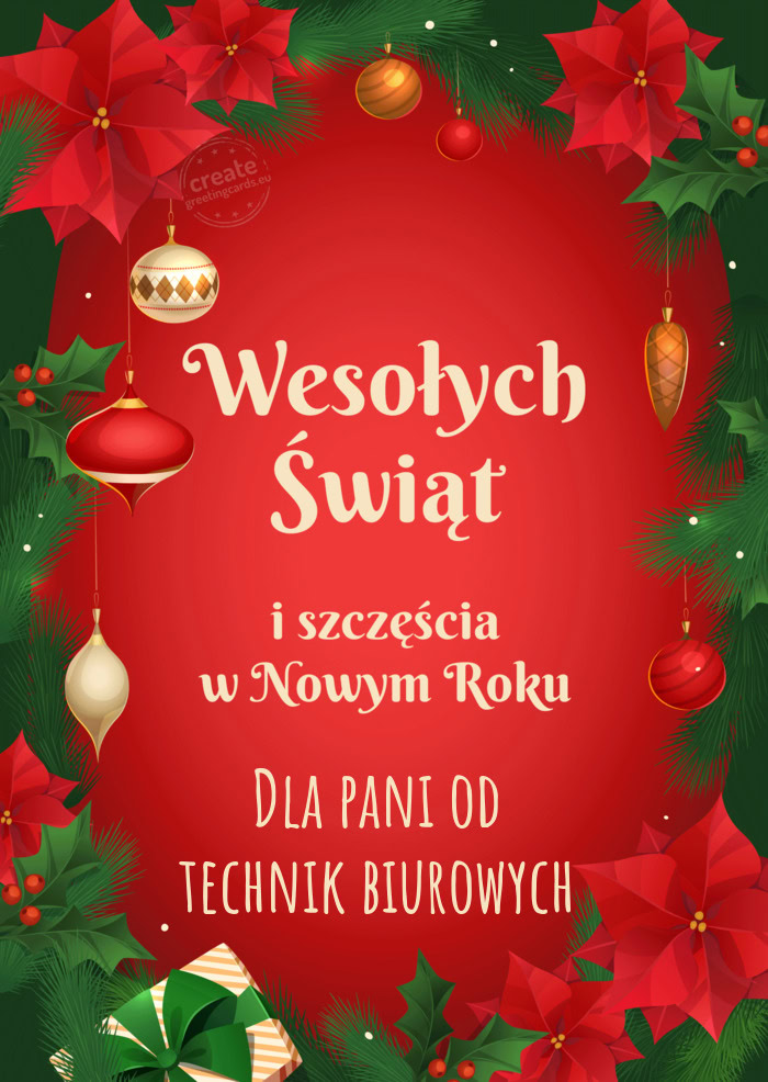 Dla pani od technik biurowych