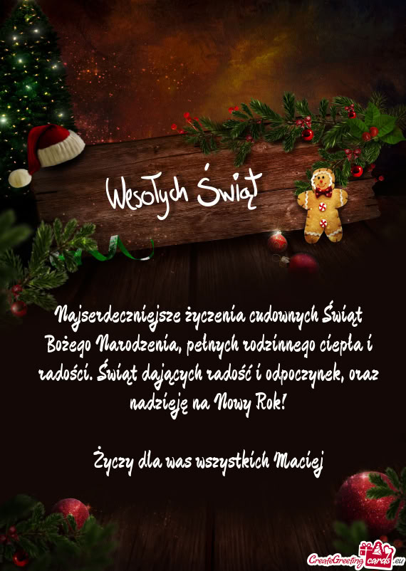 Dla was wszystkich Maciej